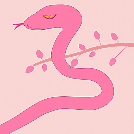 Sogno serpente rosa