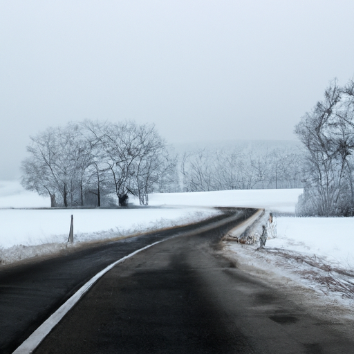 Sogno strada ghiacciata