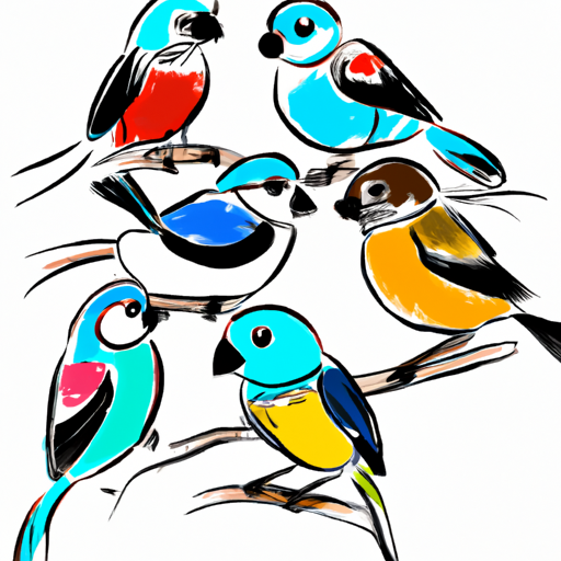 Sogno uccelli colorati