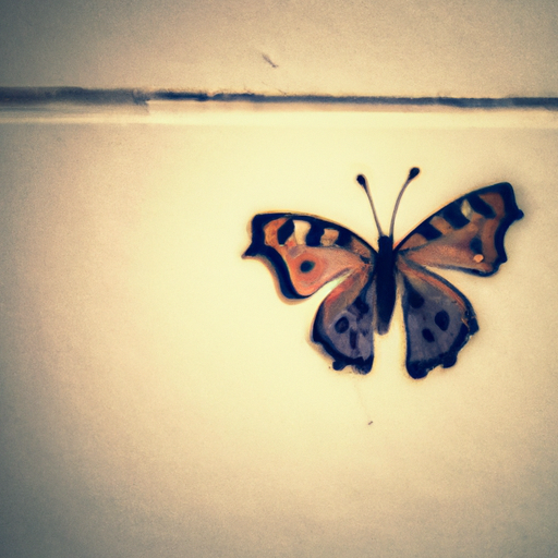 Sogno una farfalla sul muro